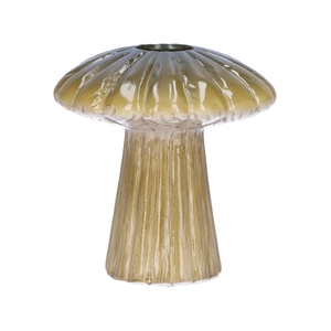 DF03-665480500 - Vase Russle1 lines d2.3/9xh9.5 green