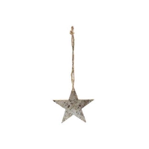 Hanger Snow Star L10w10h1 Grey