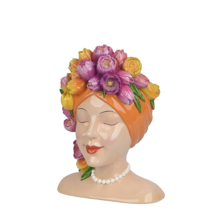 <h4>Ceramics Exclusive Planter woman tulips 14*12*18c</h4>