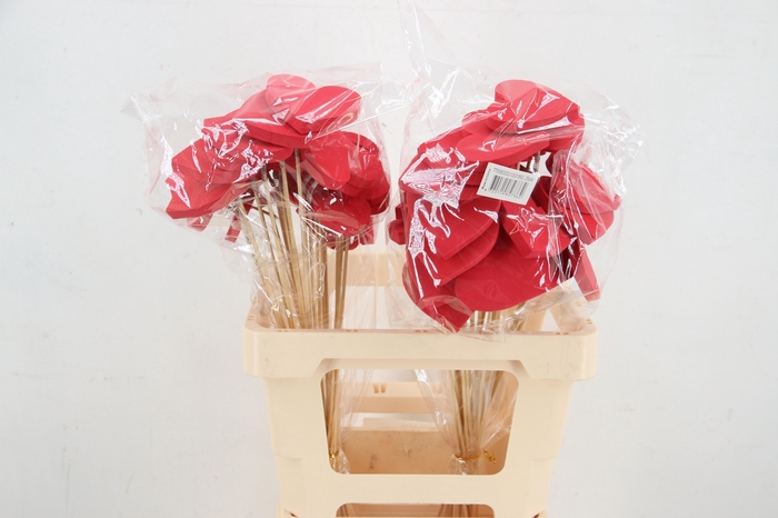 Stick Heart Foam Red 7cm
