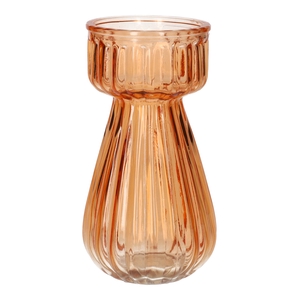 DF02-740038600 - Vase Zilva d7.4/8.3xh15.5 peach