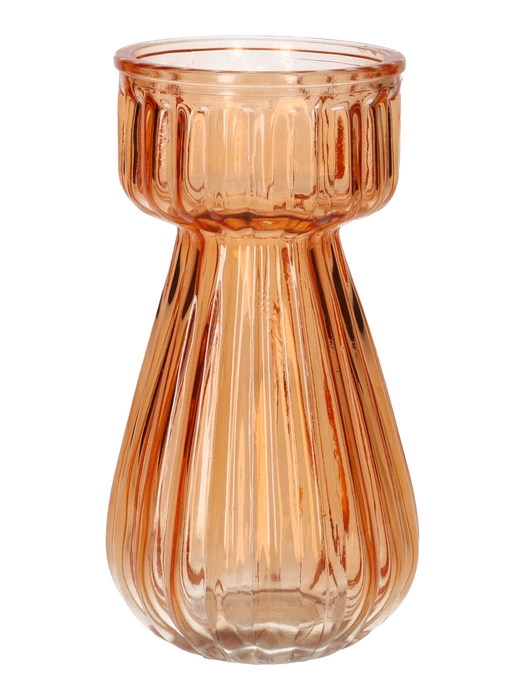 <h4>DF02-740038600 - Vase Zilva d7.4/8.3xh15.5 peach</h4>