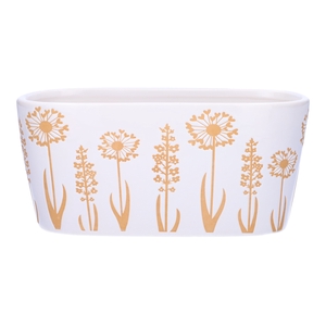 DF03-720570600 - Planter Flair 20.3x10.8x9.2 white