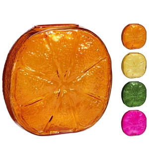 Glass vase Lemon 21*07*21cm
