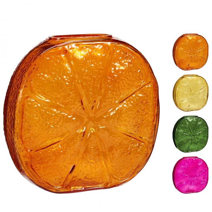 <h4>Glass vase Lemon 21*07*21cm</h4>