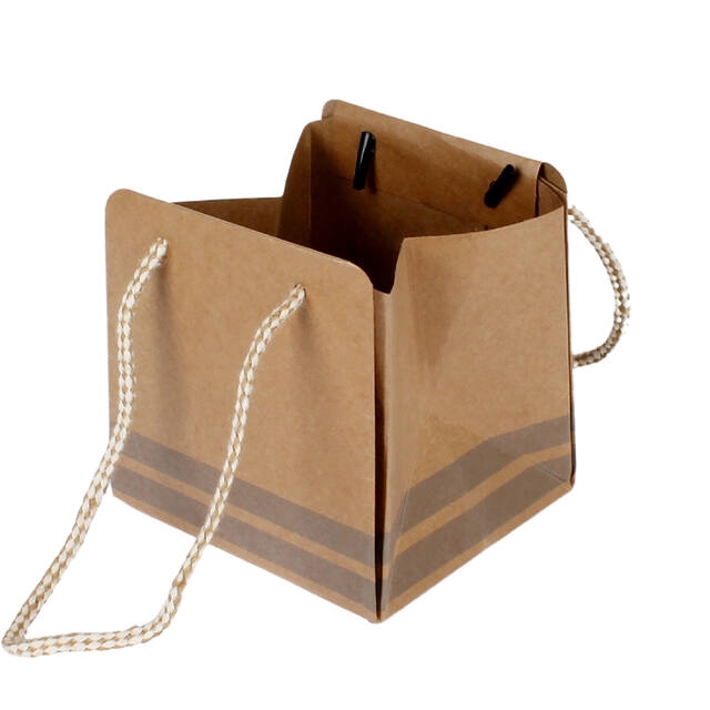 <h4>Bag Sporty carton 12.5x11.5xH12.5cm taupe 20/bag</h4>