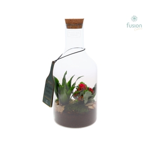 Green Bottle Fles Small met Arrangement