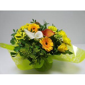Bouquet Aqua Large Yellow