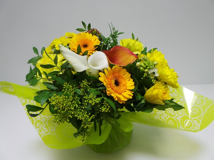 Bouquet Aqua Large Yellow
