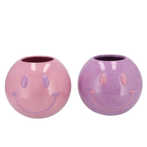 Smiley Dreamy Purple Mix Vase Ass 21x21x18cm