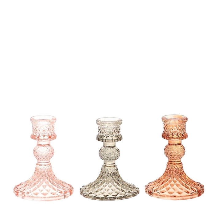 <h4>Glas Kandelaar Delan d08*10cm</h4>