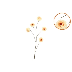 Silk Zinnia Yellow 106cm