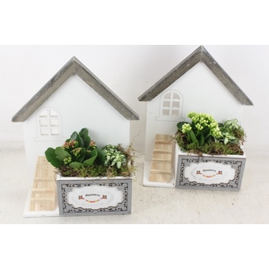 arr2 TD - Wit huis met trap - roze/wit