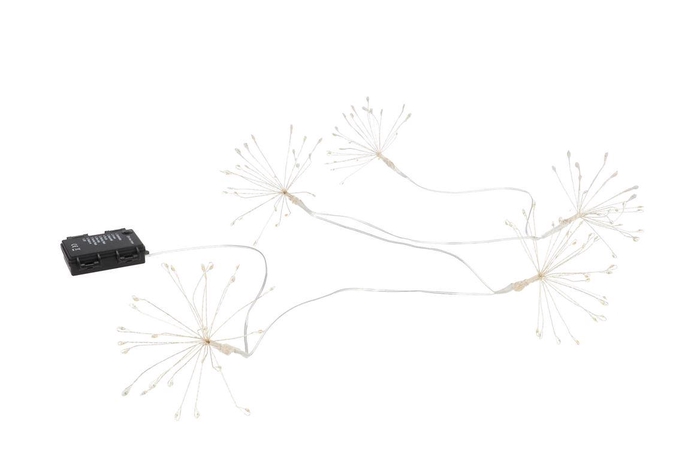 <h4>Led Shine Burst Garland 125 Led Timer Excl. Battery 120x30cm</h4>