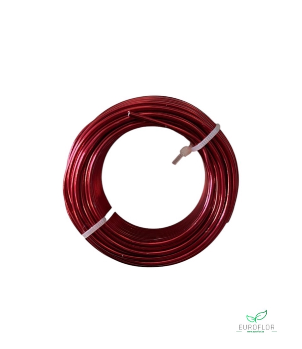 ALUMINIUM WIRE 2MM RED 12M 100GR