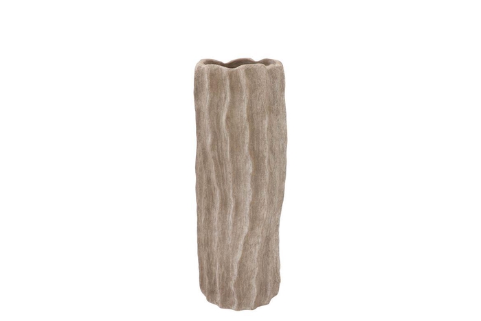 <h4>Porto Antique Grey Vase Tube Structure 15x15x38cm</h4>