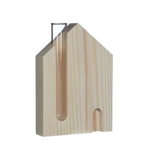Glas Huis+1buis d02*12.5cm
