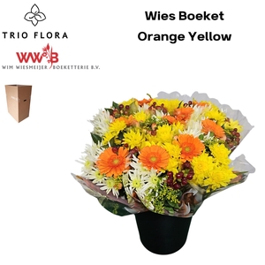Boeket Wies Aqua Box Orange/Yellow