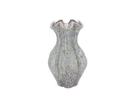 <h4>Inga Driss Grey Vase Active Glaze 19x19x25cm Nm</h4>