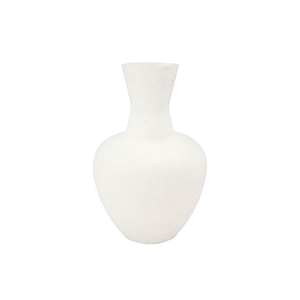 Fiore White Vase Textured Iron 44x44x69cm