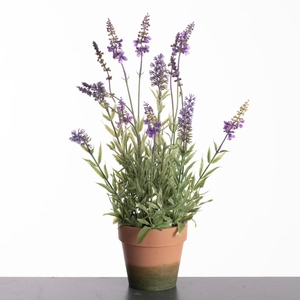 AF Lavender pot H44cm Purple