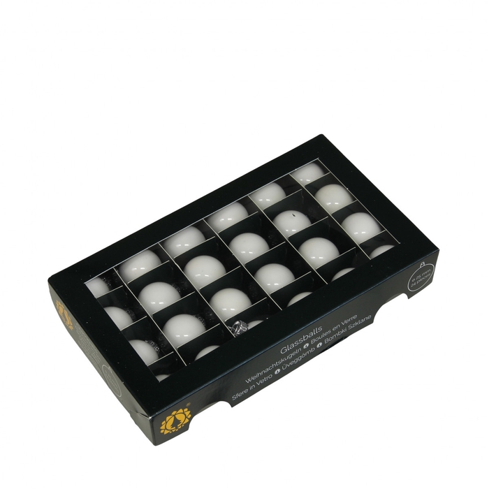 <h4>Kerstbal Bal  25mm pearl x24</h4>