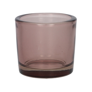 DF02-440172900 - Candle holder Espen1 d6.5xh6 soft lilac transparent