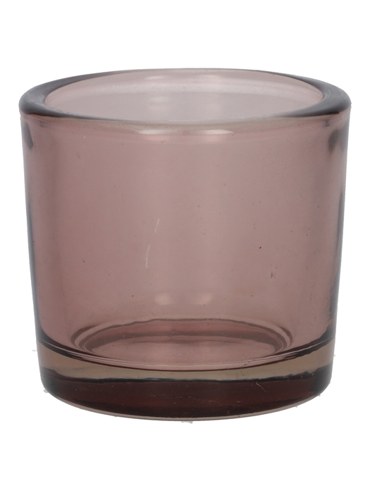 <h4>DF02-440172900 - Candle holder Espen1 d6.5xh6 soft lilac transparent</h4>