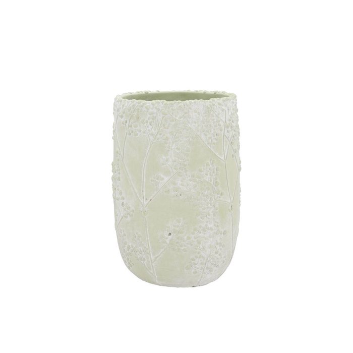 <h4>Alaska Gypsy Green Whitewash Vase 23x23x33cm Nm</h4>