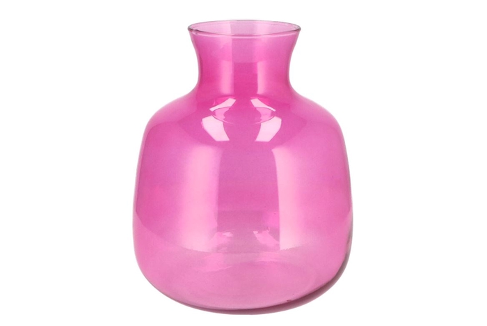 Mira Fuchsia Glass Bottle Big 24x24xx28cm