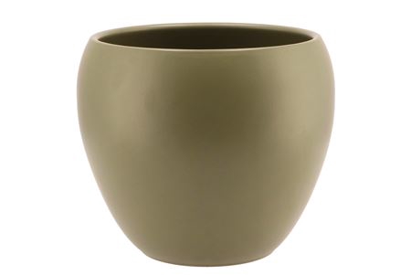<h4>Vinci Army Green Flower Pot 22x19cm</h4>