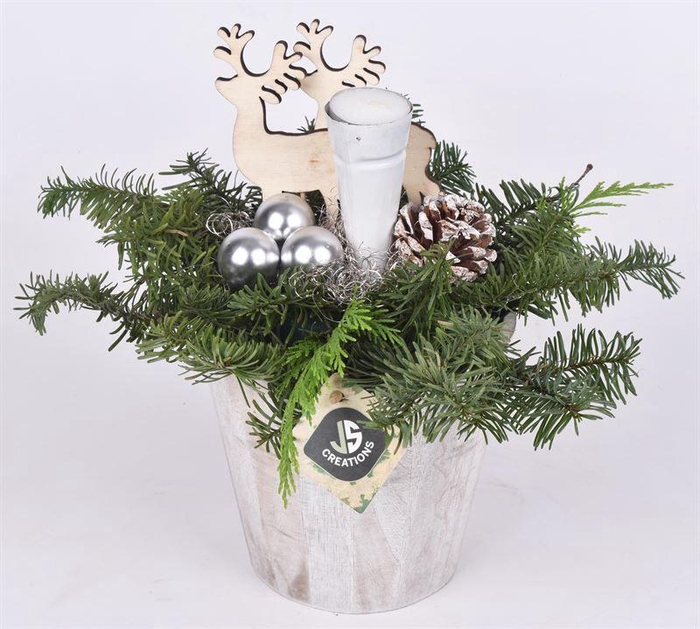 <h4>Hout pot naturel 15.5 cm dia</h4>