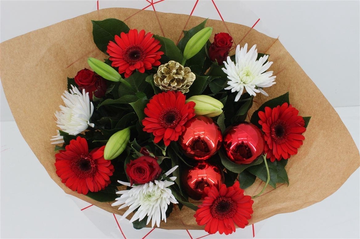 <h4>Boeket Anastasia Kerst Rood</h4>