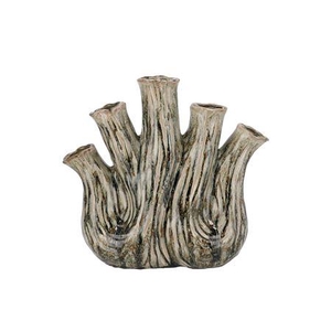 Aglio Green Active Glaze Vase Oval 36x17x33cm