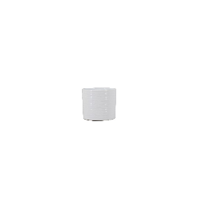 Pot 411/13 rough pattern d13.5 h12cm - blanc brillant (100)