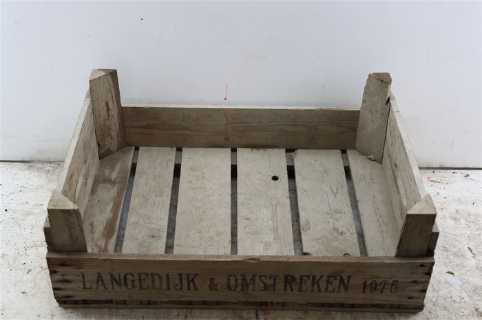Crate Wooden Cauliflower 60x23x21