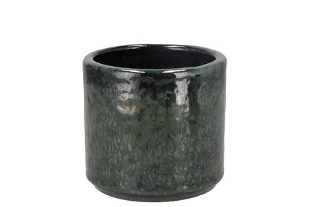 <h4>Javea Cilinder Pot Glazed Green 11x11cm</h4>