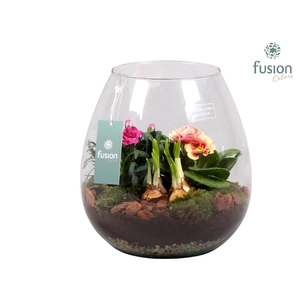 Green Bottle Abby Large Voorjaar met Arrangement