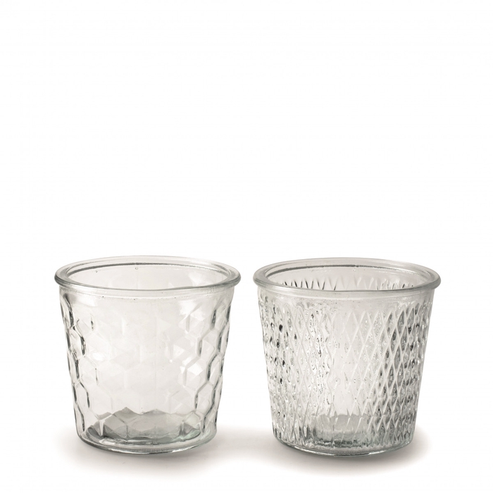 <h4>Glas Retro vaas d11.5*10cm</h4>