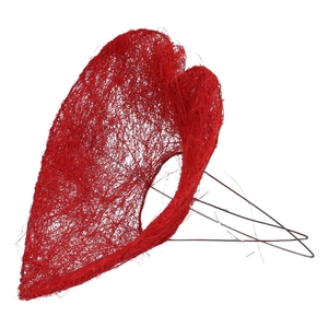 Valentine Bouquetholder heart sisal 25cm