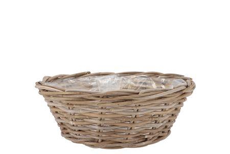 <h4>Rattan Kuboo Basket Low 35x13cm</h4>