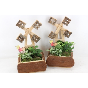 arr2 TD - Hout windmolen - roze/wit