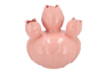 <h4>Mara Pink Vase Bol Tulip 27x27x31cm Nm</h4>