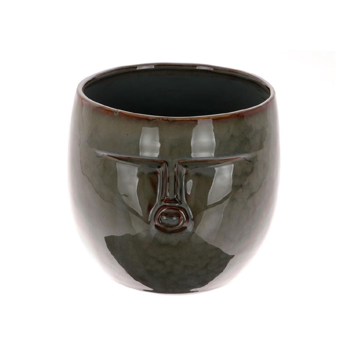 <h4>Ceramics Pot face d11/12*10.5cm</h4>