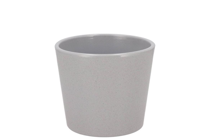Ceramic Grey Stone Pot 11x9,5cm