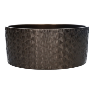DF03-884722600 - Planter Napoli d18.5xh9 bronze