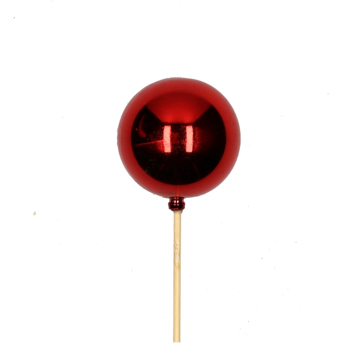 <h4>Kerst bijsteker 50cm Kerstbal d06cm glans</h4>