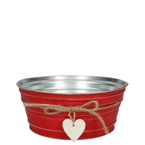 Valentine Zinc Love tray d22*10cm