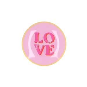 Plate Round Love 18x18x2cm