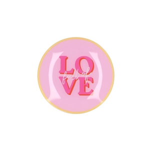 Plate Round Love 18x18x2cm
